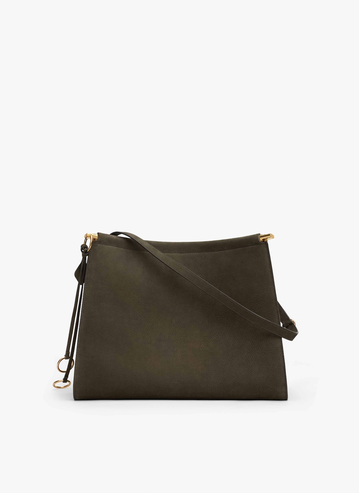 LE CLICK MEDIUM SQUARE BAG IN NUBUCK ALAÏA KHAKI LE CLICK MEDIUM SQUARE BAG IN NUBUCK
